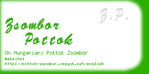 zsombor pottok business card